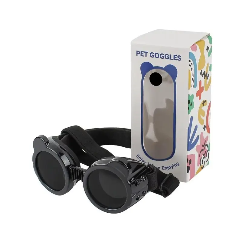 Pet Goggles, 1 Box UV Protection Adjustable Straps Dog Goggles, Windproof Motorcycle Dog Goggles, Pet Supplies for Outdoor Activities 4