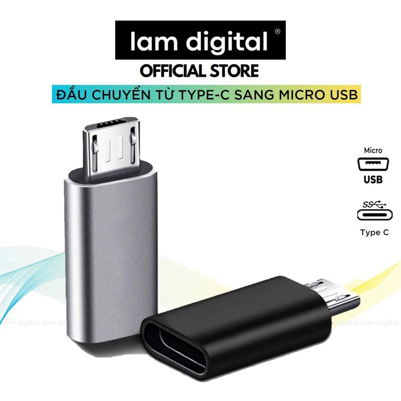  Đầu Chuyển Đổi Từ Giắc Cắm Type-C sang Micro USB Cho Thiết Bị Android 