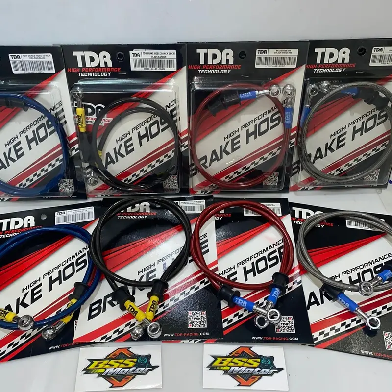 Selang rem Brake Hose Depan TDR Black Carbon Blue Red 35inch 89cm 0