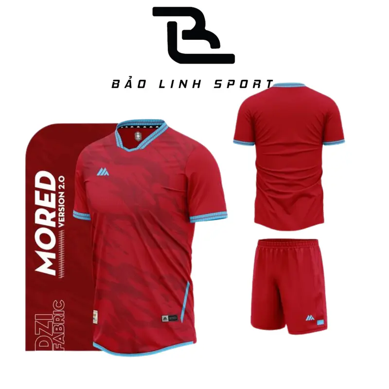 Bộ Sưu Tập Quần Áo Bóng Đá Đồ Đá Banh Không Logo Mikal Mored 2.0 K3 2024 Nam Nữ Thun Mè Caro Cao Cấp Không Nhăn Không Xù Lông Thoáng Khí Bảo Linh Sport 5
