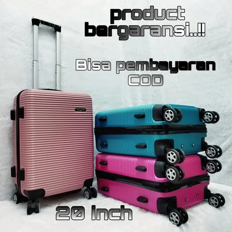 Koper 20 inch polo koper kabin pesawat koper hardcase koper murah 20 inch 100ribuan koper tahan banting tidak mudah pecah 0