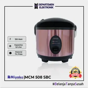 [LIVE EXCLUSIVE - CREHOM ] MIYAKO MCM 508 SBC Magic Com / Rice Cooker 3IN1 ROSEGOLD rice cooker