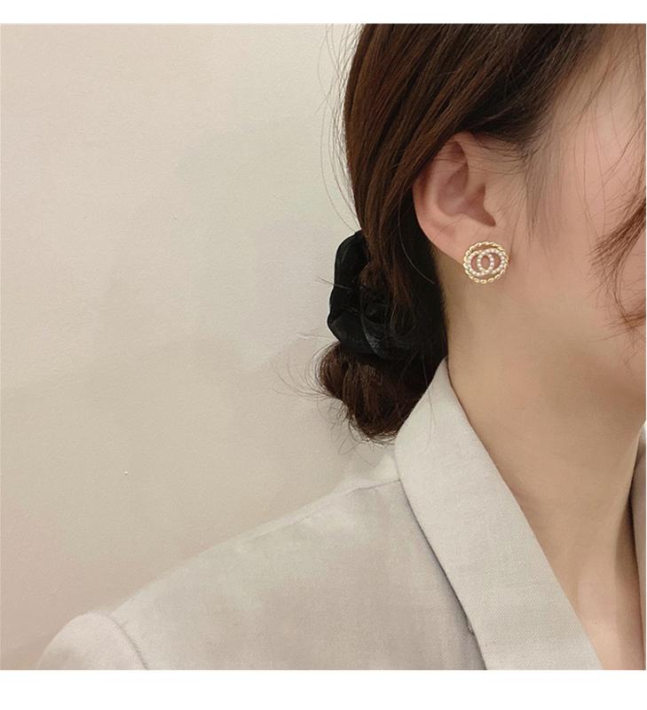 Product Introduction of Korean New Casual Elegant Beads Geometric Stud Earrings Women Girls Birthday Engagement Ear Accessories #earringstyle #earring 10