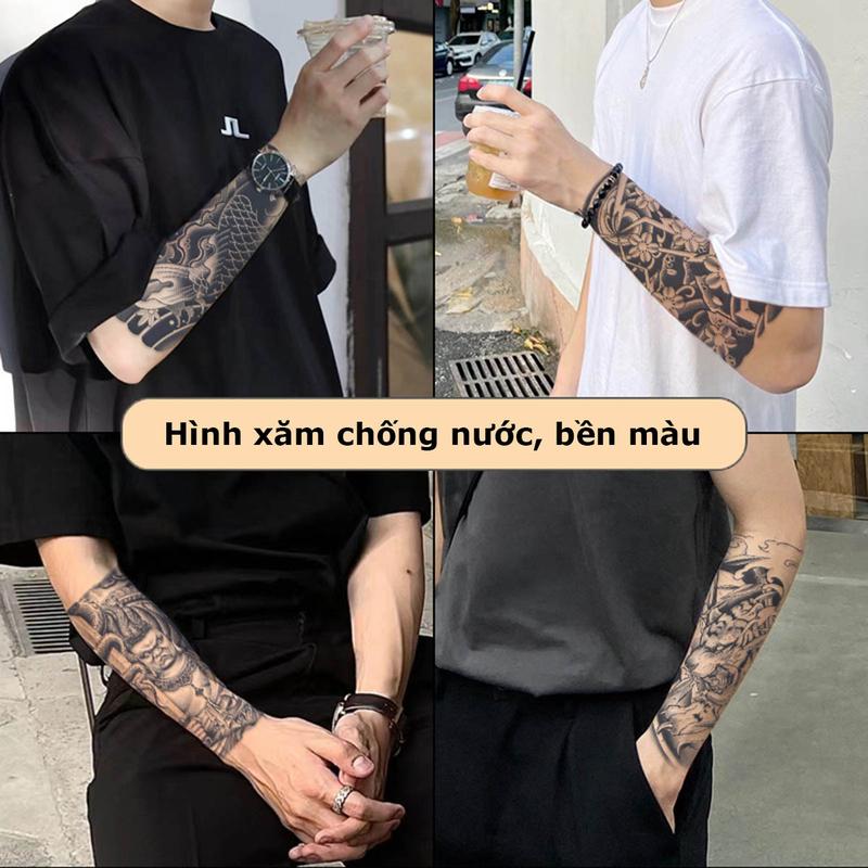 Hình xăm thảo dược cổ nhật 15 ngày chống nước miếng dán hình xăm tạm thời chống trôi bền màu