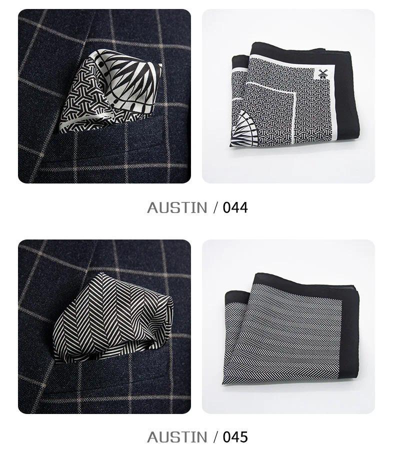 Product Introduction of Men 100% Silk Pocket Square Print Real Satin Small Square Scarf Gentleman Business Suit Shirt Chest Scarf Handkerchief 30*30 Cm 35