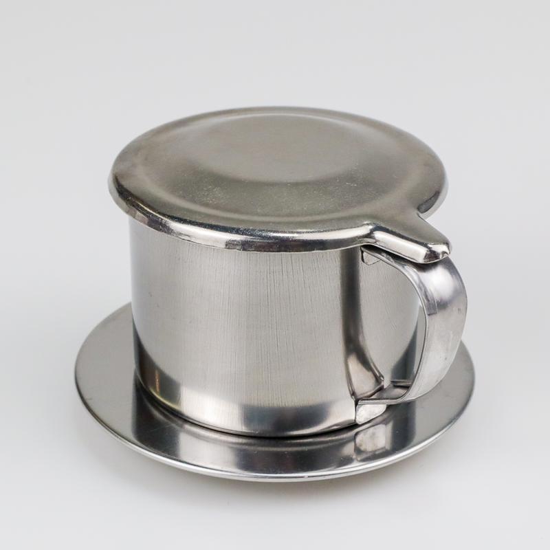 Vietnam Drip Coffee Filter Pot Saringan Kopi 8Q 180ml - LC1 - Silver 4