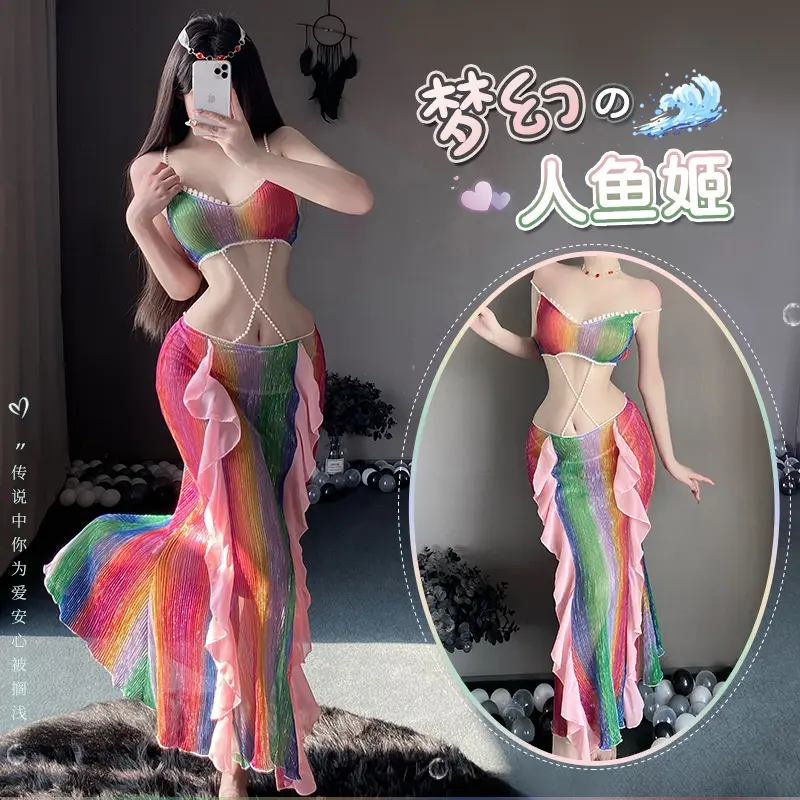 Váy Dài Bodycon Hông Nàng Tiên Cá Đồ Lót Gợi Cảm, Đồ Ngủ, Váy Ngủ, Đồng Phục Nữ