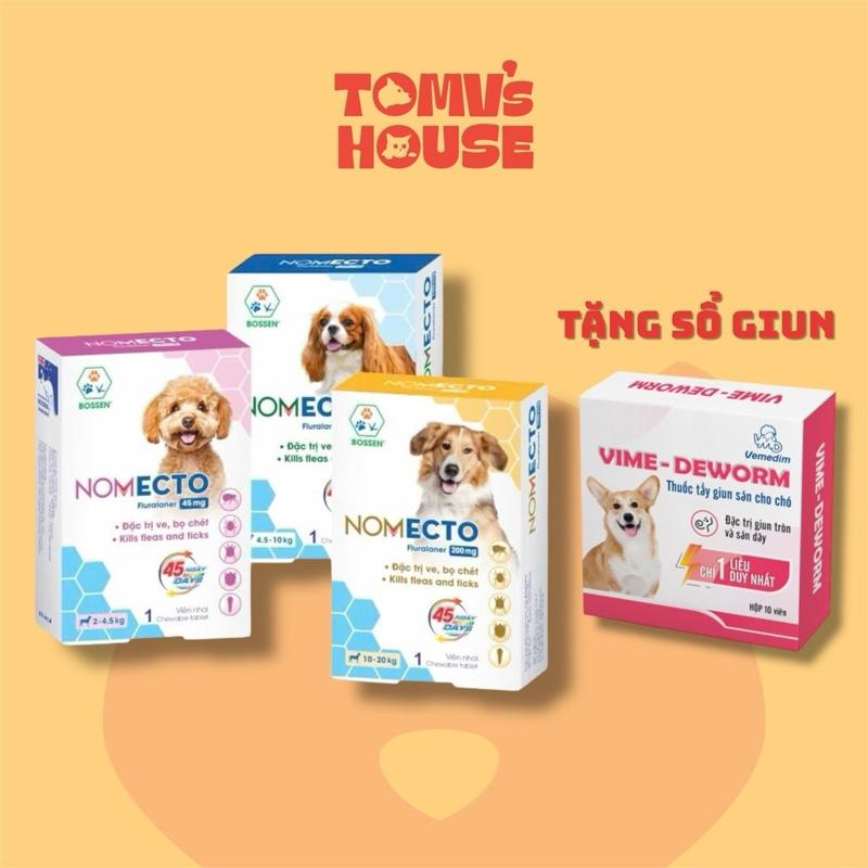 [HOẢ TỐC] ￼Viên Trị Ve Rận Nomecto - Đánh Bay Bọ Chét, Giữ Chó Khỏe Mạnh 1 viên
