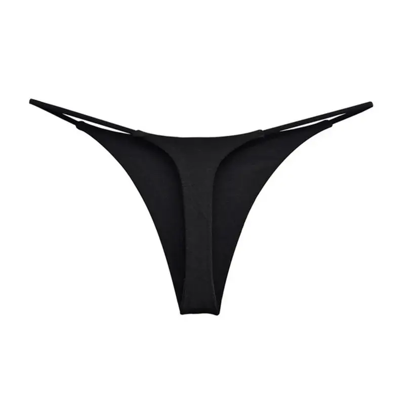 Women sexy strap print lingerie thin sport yoga T-pant bikini seamless underwear fitness low waist female G-string