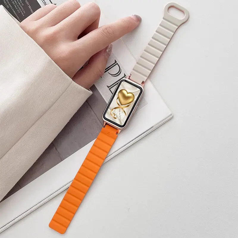Strap for Huawei Band 10/9 Strap ukuran silikon Tali Huawei Band 8 Strap Huawei Band Waterproof  Strap strap  huawei  band  10 huawei  band  8 3