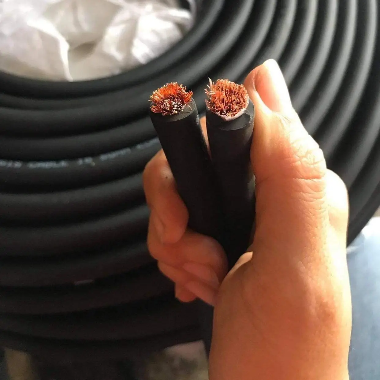 Dây cáp hàn quốc 25 đồng 100% chống cháy
