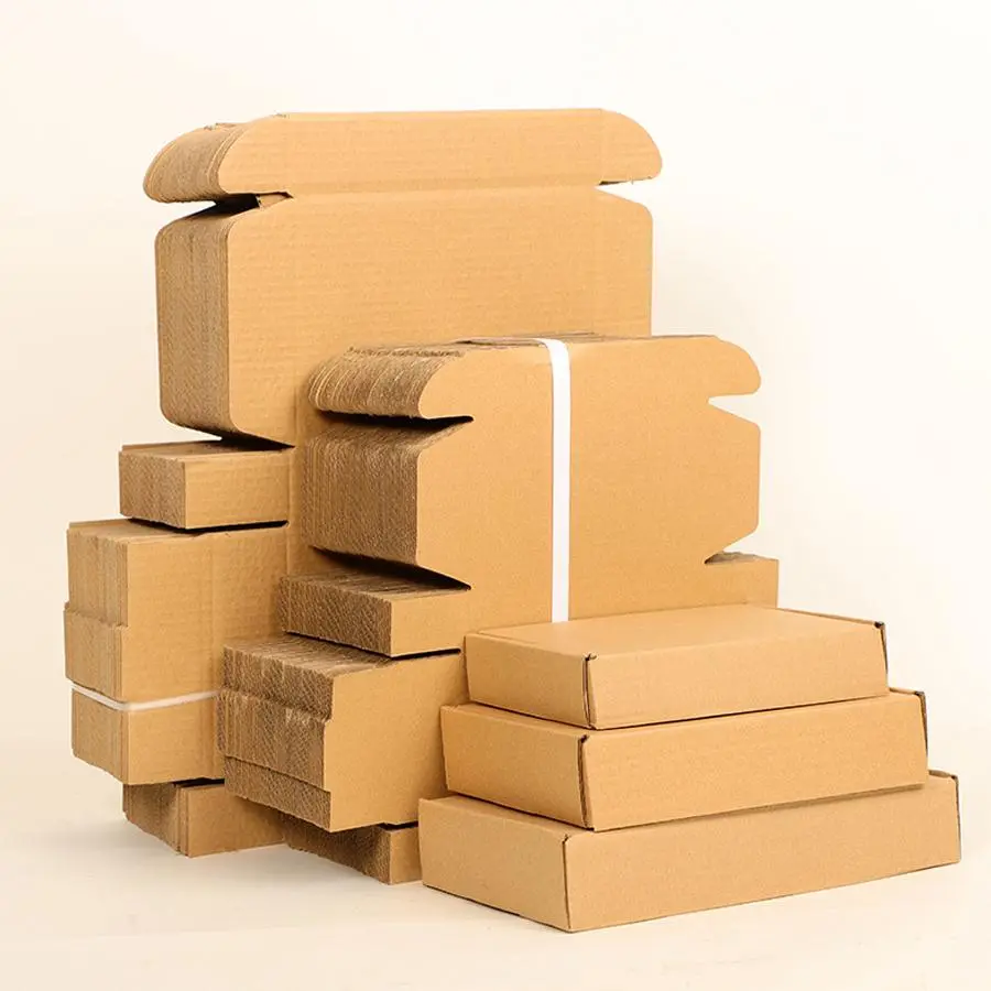 Kraft Cardboard Box, 25pcs/set Eco-Friendly Airline Cartons, Small Gift Box, Gift Wrapping Supplies for Home & Office