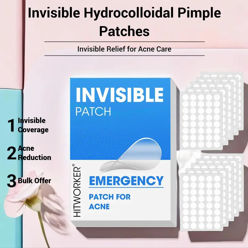 Clear Pimple Patch, 400/1600pcs/set Hydrocolloidal Pimple Patch, Spot Stickers, Invisible Acne Cover Patches, Daily Skincare Products, Valentine's Day Gift, Silicone Scar Sheets, Acne Aid Supplies 1