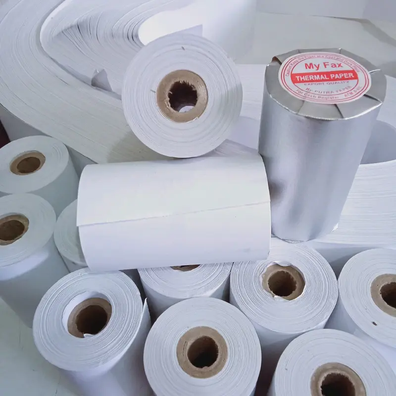 Kertas thermal Setruk kasir ukuran 80x50mm paket 10 roll Hitam Struk 80mm 2