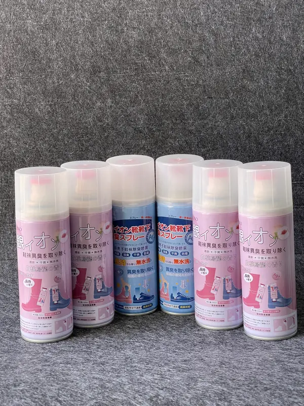Combo 6 chai xịt khử mùi giày, dép hương chanh & đào NaNo Bạc Ag+ 260ml Nam Nu chaixit thom giay sáp  dừa đánh combo  vệ  sinh  giày ruagiay 4