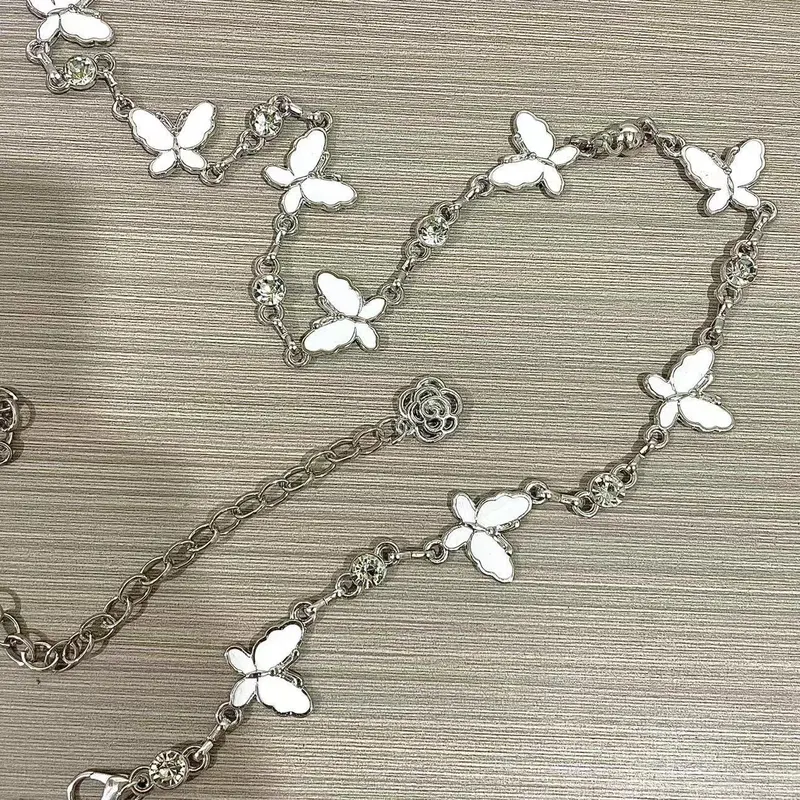 Dây Chuyền Đeo Hông, Y2g, Phụ Kiện Bướm, Phối Bên Trong Với Váy, Phong Cách Ngọt Ngào Cho Bé Gái, Bó Sát Eo, Băng Quấn Mỏng, Thời Trang Và Thanh Lịch, Thích Hợp Cho Váy, Váy Voi 6