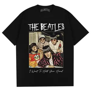 Rollingstout Tshirt - The Beatles Puasa | Kaos Band | John Lennon | BAJU MUSIK METAL ROCK Dewasa High