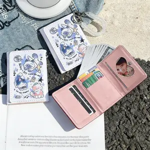 Dompet Wanita Y2K Coquette Motif Lucky Cat-Dompet 3 Lipat Aesthetic Minimalis, Anti Air, Ringan & Awet