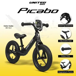 Pushbike united picabo balance bike anak frame alloy ringan high quality usia 1-6 tahun new