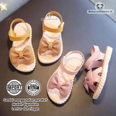 BEST MEGA SALE 1.1 (1-5 tahun) Size 24-29 Import Sandal Tali Anak Import PITAKU Motif Cantik Korean Style 3