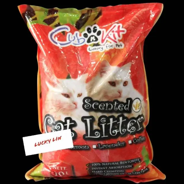 Cub N Kit Pasir Kucing Wangi Cubnkit 10L/8kg Gumpal 12L Varian Lemon Mokacubnkit Tatapet Kemasan Baru 8kg Hemat Waktu Dan Tenaga