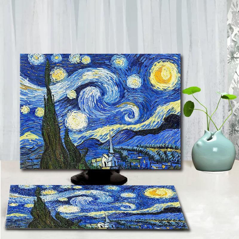 Sanchengby Home Fabric Computer Cover Korean Pastoral Fabric LCD ...