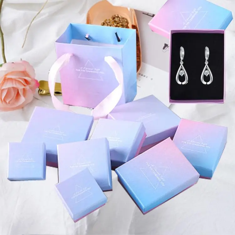 Dây chuyền 26 chữ cái - Hộp giấy đựng trang sức dây chuyền, lắc tay, nhẫn, bông tai đa dạng màu sắc sặc sỡ đa dạng kích cỡ 1