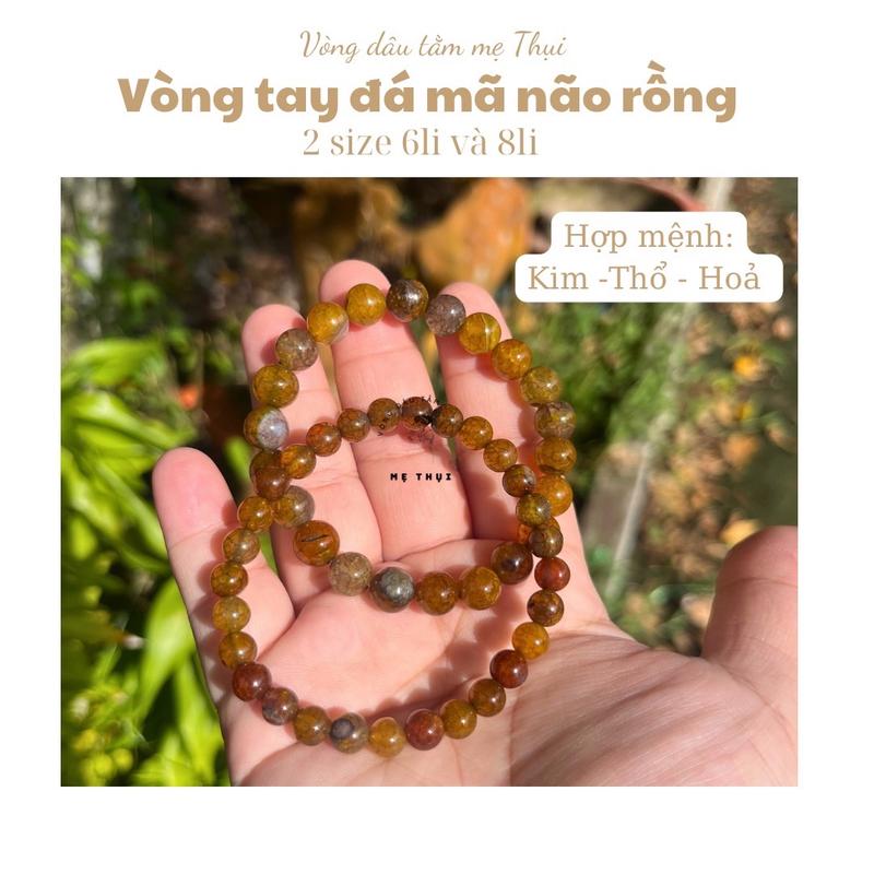 Vòng manao rồng 8li, 6li hợp nữ mệnh Kim - Thổ - Hoả [Vòng dâu tằm mẹ Thụi) Bàn Tay Phụ Kiện Đeo Tay phong thủy vòng tay 4