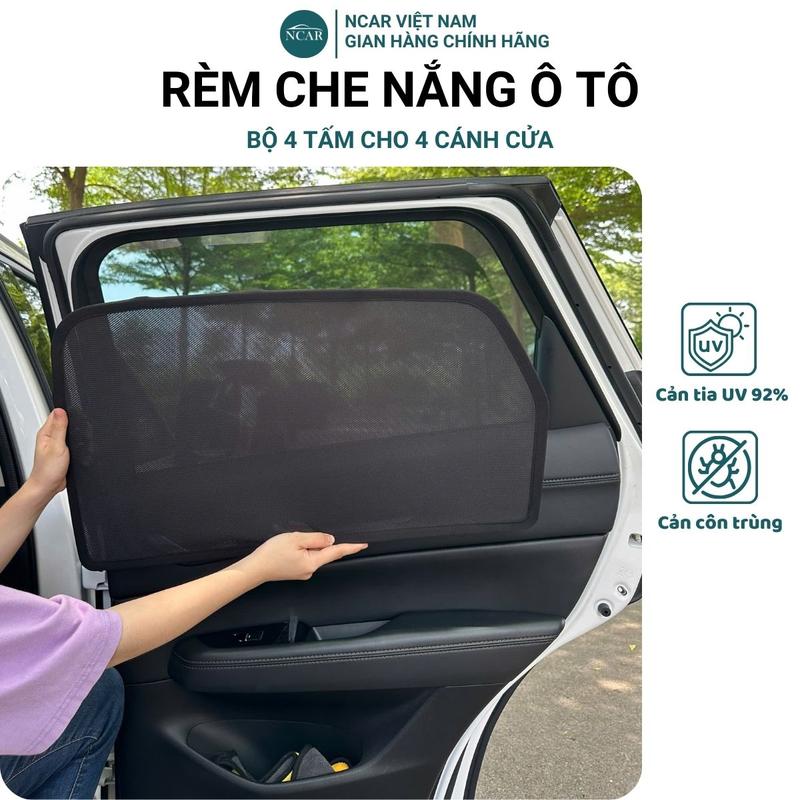  Rèm Che Nắng Ô Tô Bộ 4 tấm cho 4 cánh cửa xe chuẩn form đầy đủ các dòng xe 