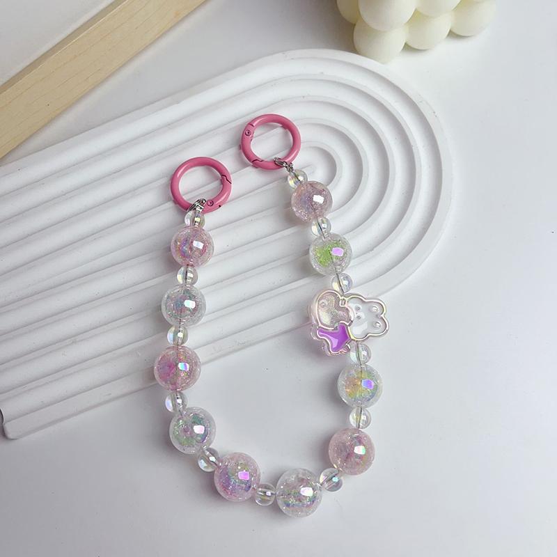 Product Introduction of Dây Chuyền Điện Thoại Hạt, Thiết Kế Dễ Thương, Tương Thích Với Các Thiết Bị Di Động Iphone Và Android, Móc Chìa Khóa, Dây Treo Túi, Mặt Dây Chuyền Móc Chìa Khóa, Thích Hợp Cho Phụ Nữ, Phụ Nữ Và Trẻ Em Gái, Phụ Kiện 18