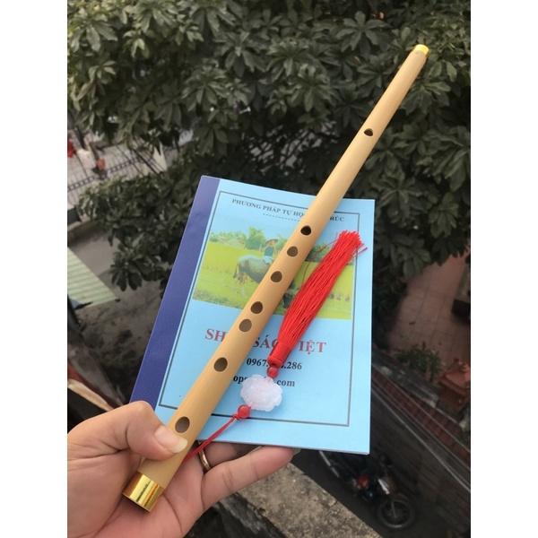  sáo trúc tone đô  c5  tặng dây treo và TL học sáo 