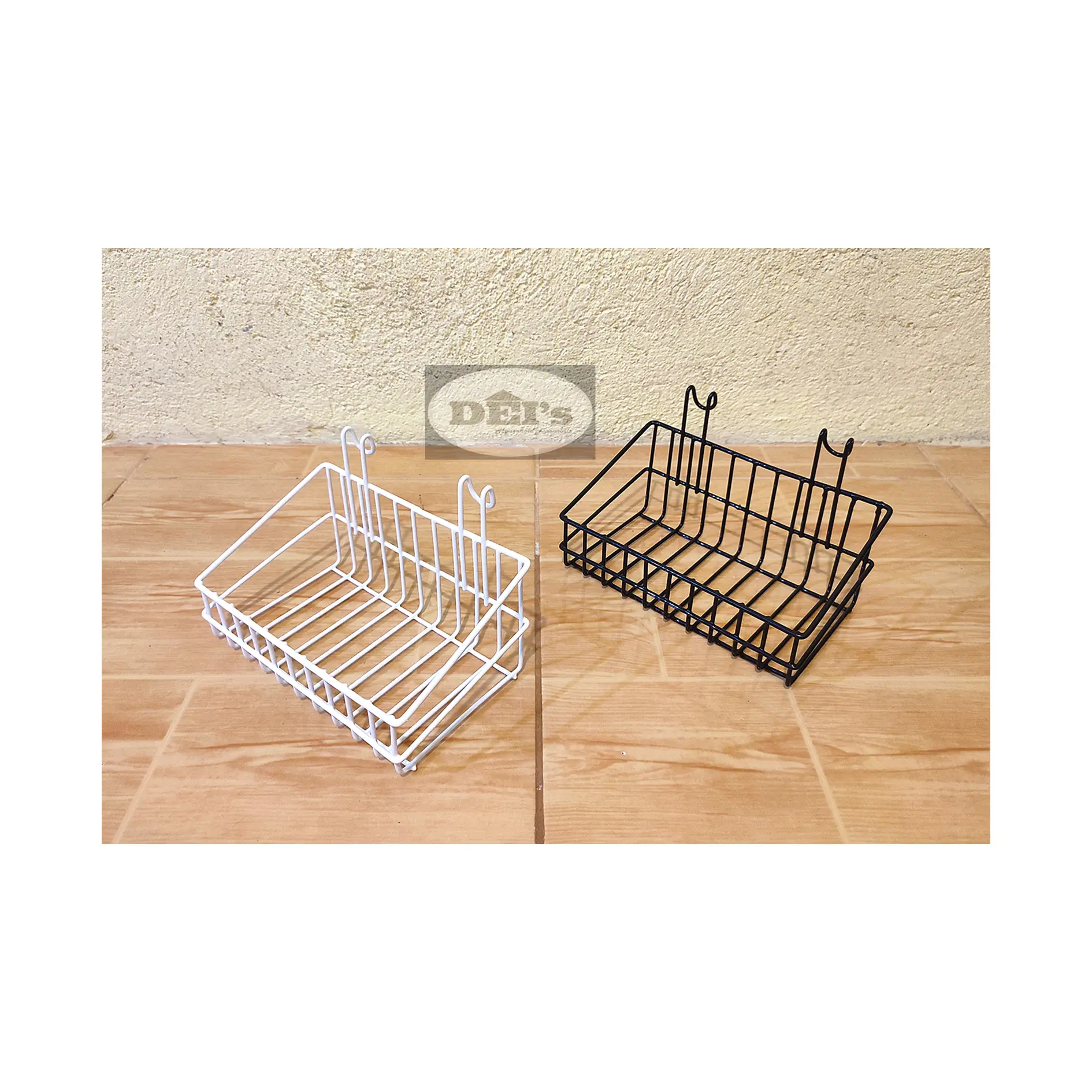 (8 inches) Hangable Rectangular Wire Basket Storage Hanging Basket ...