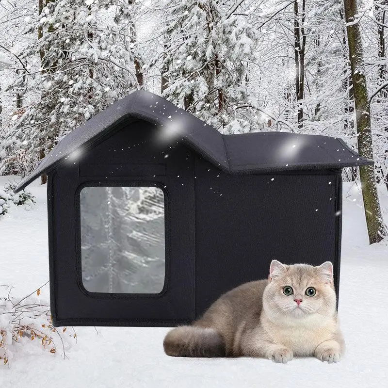Outdoor Cat House, Waterproof & Warm Cat House, Detachable & Easy To Clean Cat House, Pet Supplies for Indoor Outdoor Use