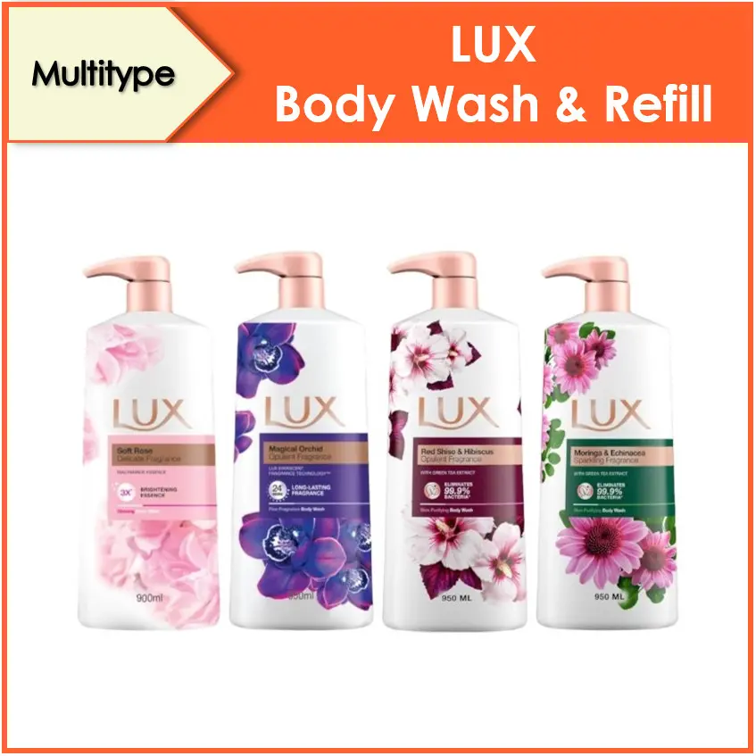 LUX Body Wash & Refill, 500ml ~ 900ml