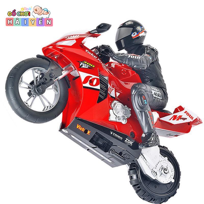 Xe Đua Moto Điều Khiển Từ Xa Bản Cao Cấp Tỉ Lệ 1:6 , Cảm Biến Cân Bằng 6 Trục Toy Đồ Chơi Pin Đèn