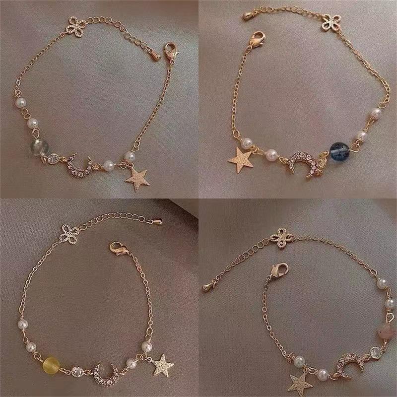 Product Introduction of Vòng Tay Ngọc Trai Ngôi Sao Mặt Trăng, Phong Cách Hàn Quốc, Dây Chuyền Tay Cặp Đôi, Thiết Kế Đơn Giản, Lấp Lánh Sang Trọng, Vòng Tay Cao Cấp, Dành Cho Phụ Nữ, Tuyệt Vời Làm Quà Tặng 15