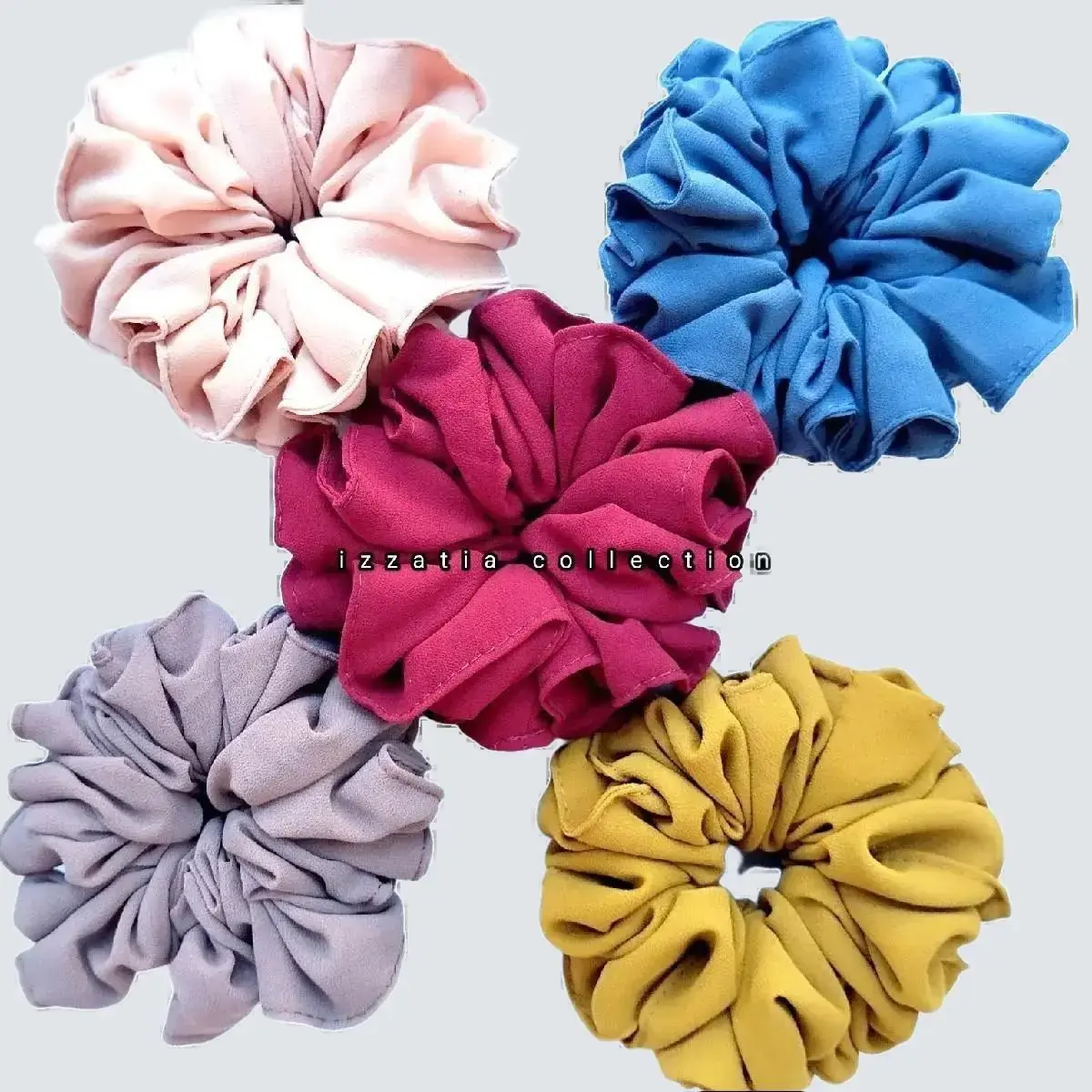 ikat rambut scrunche //kunciran Sintetis //cepoll hijab Kunciran Sintetis Scrunchie