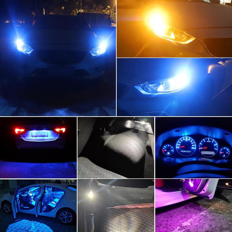 Product Introduction of 1pc Flash T10 Led Bulb Turn Signal Light W5W 194 Wid Indicator wi Lens Car Parking Daytime Running License Plate Dome Reading Lamp Auto Motorcycle Led Light 2835 5SMD Strobe 19