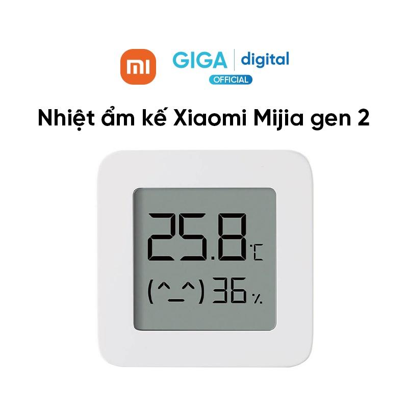 Nhiệt ẩm kế icon Xiaomi Mijia gen 2 (Mi Temperature and Humidity Monitor 2) - NUN4126GL - Bluetooth