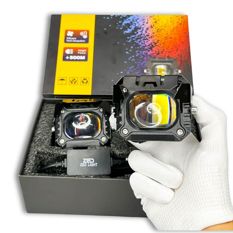 Đèn LED Trợ Sáng Bi Cầu F32X ZED LIGHT - 45W Cos Vàng Pha Trắng 12 24V ĐiệnBình Lắp ÔTô Xe Máy Xe Tải Chống Nước IP68 - Bảo Hành 24 Tháng - Phụ Tùng