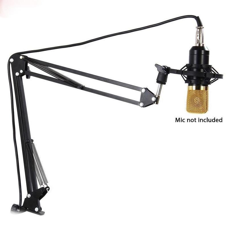 Product Introduction of NB-35 Professional Recording Microphone Stand Suspension Flexible Arm Stand Holder (Black) Accessory Metal 11
