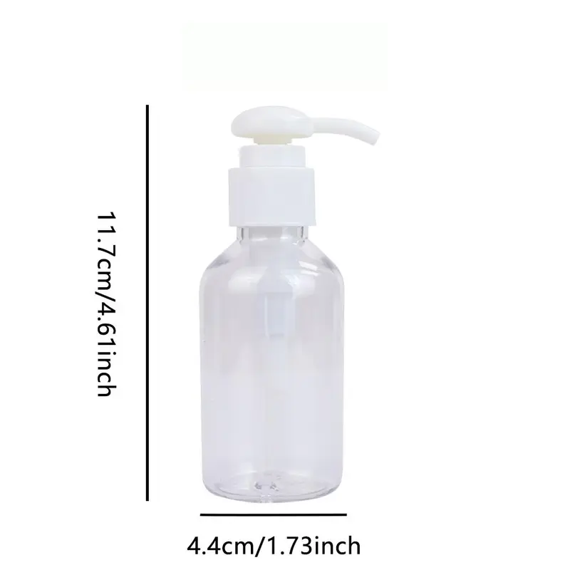 Clear Empty Pump Bottle, 20pcs Portable Travel Cosmetic Lotion Dispenser Bottle, Refillable Storage Bottle for Home & Travel 1