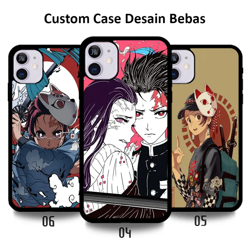 Custom Case Casing Hp Anime Demon Slayer Berbagai Tipe Hp All Type 0PP0 V1V0 X1A0M1 SAM*SUNG 1PH0N3 R3DM1 R3ALM3 1NF1N1X 1