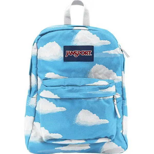 Tas Ransel New Jansport Superbreak Plus Partly Cloudy Awan / Tas Sekolah Anak / Backpack Unisex