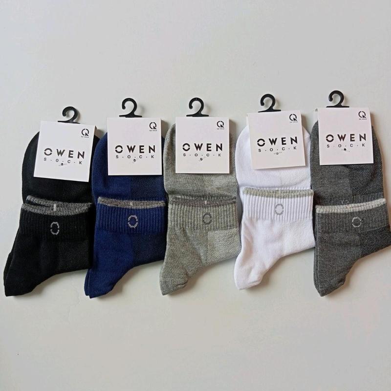  Tất Vớ OWEN cổ trung cao cấp nam,nữ Cotton bộ  đôi 5 màu tất  nam hang hàng xịn không xù lông tat  congan xu Menswear quầnl vớ  beck t at set  quà  valentine  nam quần  lot  nam tất  nam  dày 【 trắng + trắng sữa   khỏe mạnh tất 