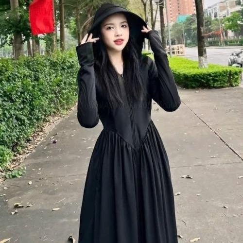 Áo chống nắng nữ dáng váy toàn thân chất thun lạnh tôn dáng chống tia UV UPF50