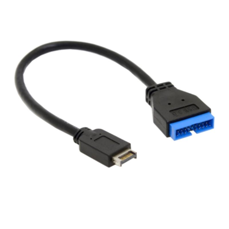 Product Introduction of USB 3.0 Motherboard 20 Pin Male to USB 3.1 Female Extension Cable Extender 53