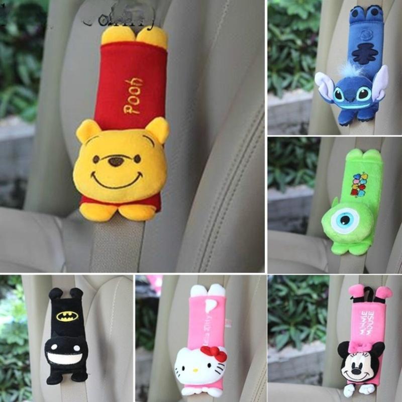 Đệm Ghế Ô Tô Hoạt Hình, 2 Chiếc, Thiết Kế Hello Kitty, Người Nhện, Người Dơi, Đội Trưởng Mỹ, Doraemon, Dễ Thương, Bọc Vai, Cho Trẻ Em Và Xe Đẩy Em Bé 0