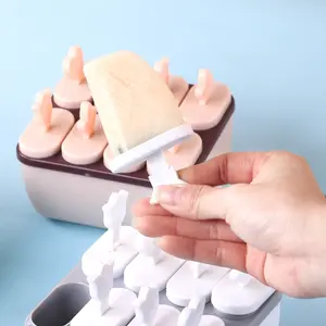 BISA COD H5975 Cetakan ES Murah / Cetakan Es Batu Dengan Tutup / Cetakan Es Krim Stik / Cetakan Es Krim 8 Slot / Es Loli DIY Plastik Cream Kitchenware