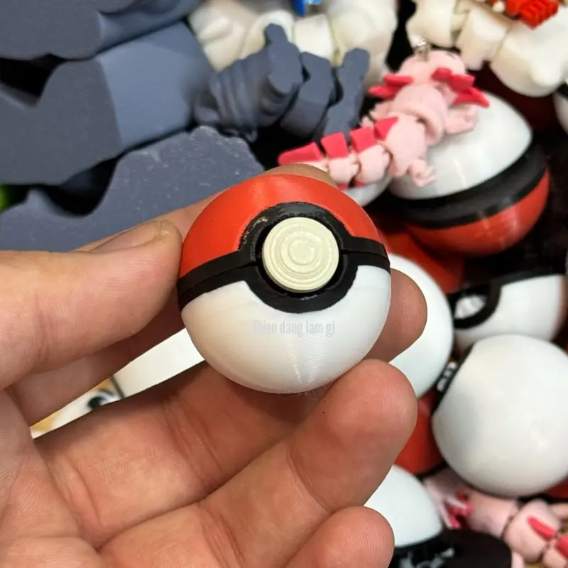 Poke Ball | in 3D Đồ chơi Móc khoá | Toy P11 | Số lượng 01 Mô hình | Thiện đang làm gì 6
